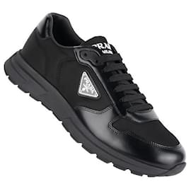 Baskets Prada Frac en nylon noir Noir