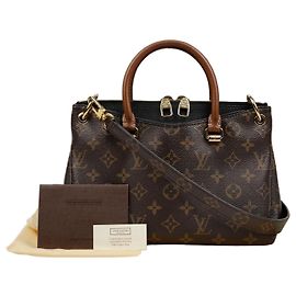 Louis Vuitton Pallas BB Tote Shoulder Bag Black