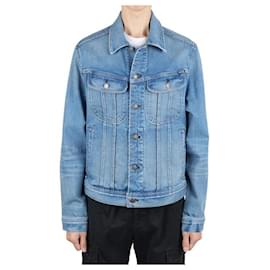 Tom Ford Washed Blue Denim Jacket Blue