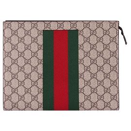 Pochette Gucci GG Supreme Web Rouge Rouge