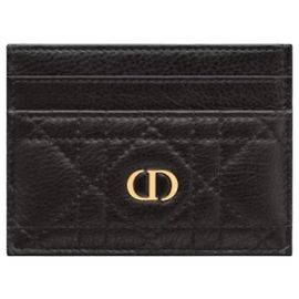 Dior Caro Card Holder Black