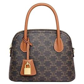 Céline Bolsa Celine Teen Onorin em lona Triomphe e couro de bezerro Multicor