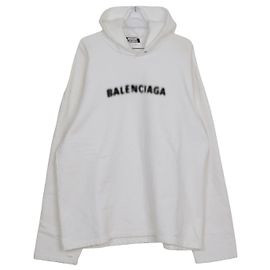 Balenciaga Hoodie Silber Baumwolle Silber