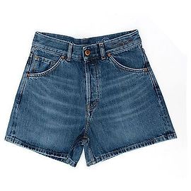 Chloé High Rise Denim Shorts Blau