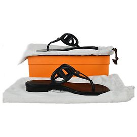 Hermès Sandali in pelle Chandal Egerie Multicolore