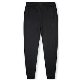 Moncler Calças de jogging de algodão com patch de logótipo Preto