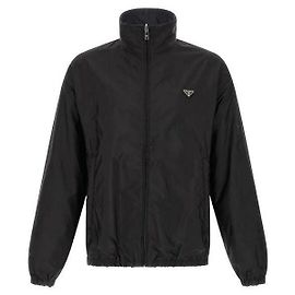 Prada Giacca reversibile con zip in nylon Blu