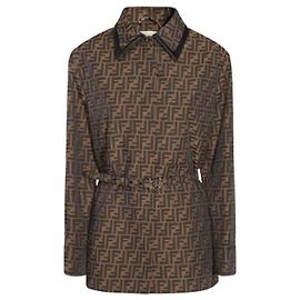 Fendi Canvas Jacket Brown