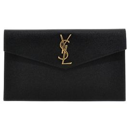 Saint Laurent Monogram Uptown Clutch Black