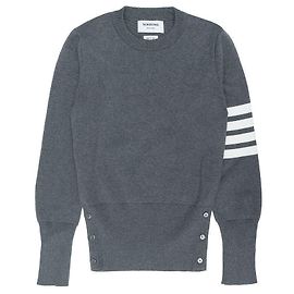 Thom Browne Pullover de malha com gola redonda Marrom