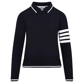 Thom Browne Pull-over en viscose à rayures et liserés Multicolore