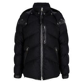 Tom Ford Black Light Hooded Goose Down Jacket Black