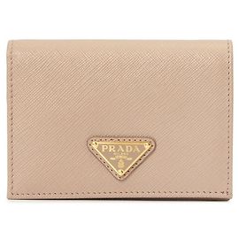 Prada Carteira compacta Saffiano para mulher QHH Laranja