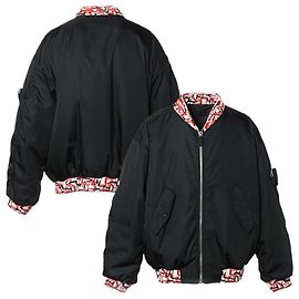 Prada Re-Nylon Knitted Bomber Jacket NERO Black