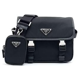 Prada Leather Shoulder Bag Black