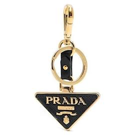 Prada Saffiano Triangle Keyring Multiple colors