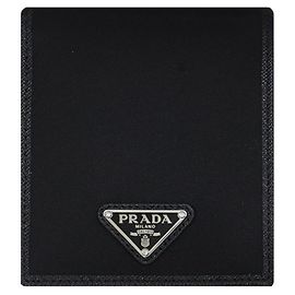 Prada Carteira masculina Re-Nylon com logótipo triangular Preto