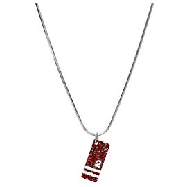 Dior Collar Red Trotter de plata Roja