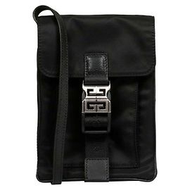 Givenchy Borsa a tracolla in nylon stampata : Nero