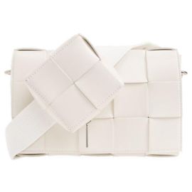 Bottega Veneta Intrecciato Pouch Strap Cassette Bag stamp: White