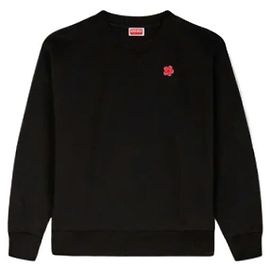 Kenzo Boke Flower Embroidered Sweatshirt stamp Schwarz