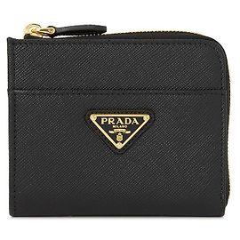 Prada Mini Portafoglio Saffiano da Donna QHH Nero