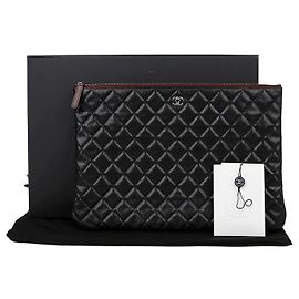 Chanel Clutch Caviar Classic Large Nero