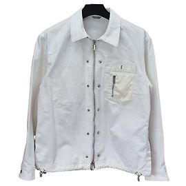 Dior Giacca sovracamicia in cotone Sacai Argento