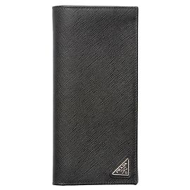 Prada Men's Saffiano Leather Wallet Black