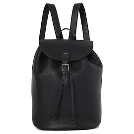 Céline Grained Calfskin Large Backpack Black Black