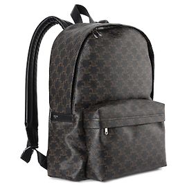 Céline Mochila Trio Canvas Medium Preta Preto