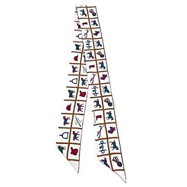 Hermès Twilly de seda Multicor