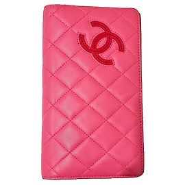 Chanel Long Wallet Pink