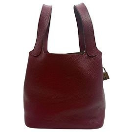 Hermès Picotin Clemence Rouge Ash Rouge