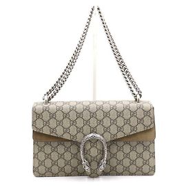 Gucci Bolsa de Ombro Dionysus Small com Corrente Marrom