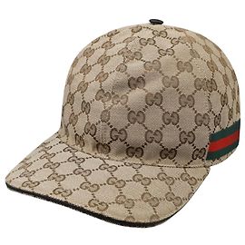 Gucci Canvas Baseball Cap Beige KQWBG Brown