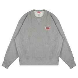 Kenzo Sweatshirt mit Logo-Print Pearl Gray Braun