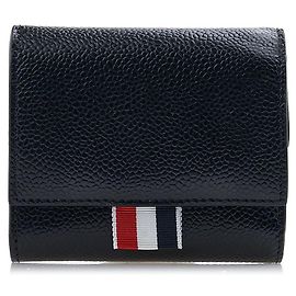 Thom Browne Women's Grained Leather Coin Purse Black