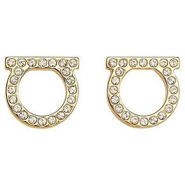 Salvatore Ferragamo Boucles d'oreilles Gancini Crystal Large Or Multicolore