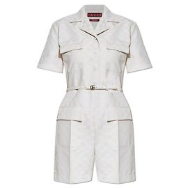 Gucci Mono de gabardina de algodón Castaño