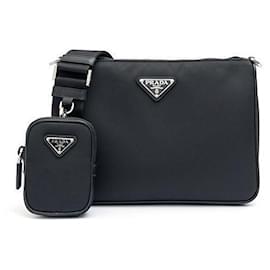 Prada Saffiano Shoulder Bag Black