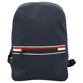 Thom Browne Gestreifter Nylon-Rucksack Schwarz