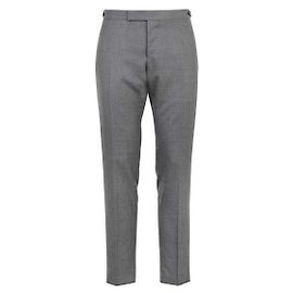 Thom Browne Twill-Wollhose mit niedrigem Bund Braun
