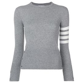 Thom Browne Knit Stripe Cashmere Grey Marron