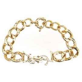 Saint Laurent Bracciale a catena Cassandra D'oro