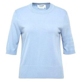 Thom Browne Jersey Pointelle T-Shirt Blau
