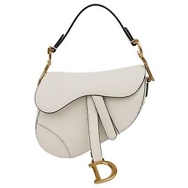 Dior Mini Sac à Épaule Saddle Argenté