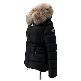 Moncler Kurze Daunenjacke für Damen Modell Silber