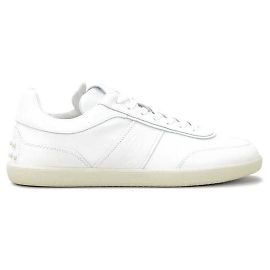 Tod's Leder-Sneaker mit Logo-Panel Weiß