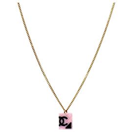 Chanel Colar de Camélia Rosa e Ouro Rosa